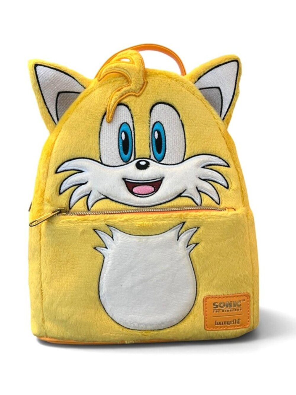 Loungefly Tails From Sonic the Hedgehog Furry Plush Mini Backpack Gamestop NWT